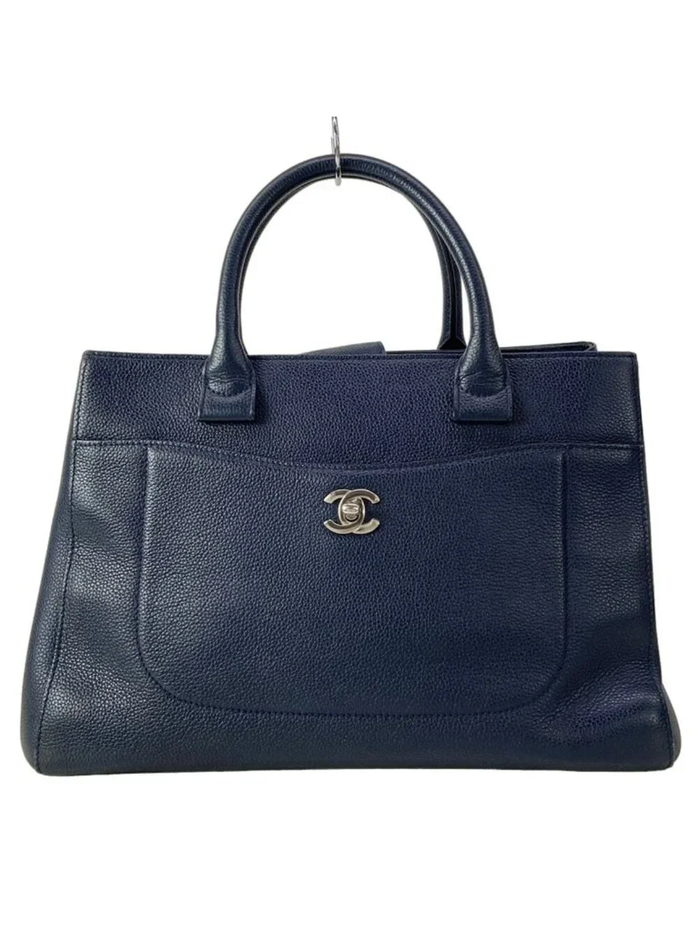 Chanel Tote Neo Executive Navy Silver